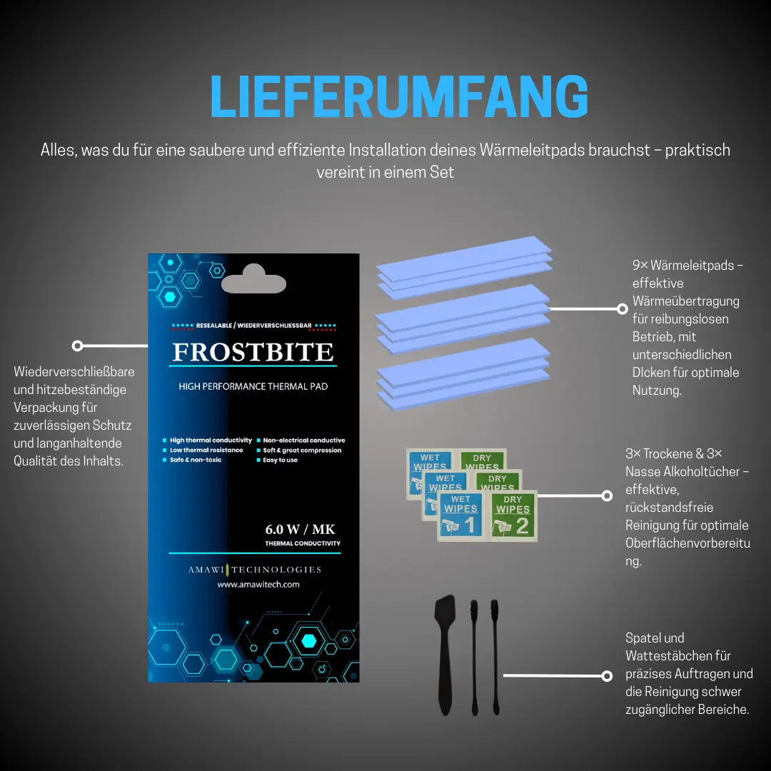 Frostbite Wärmeleitpad – 6 W/mK thumbnail 3